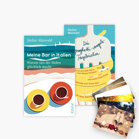 Das Italien-Set: Meine Bar in Italien + Die Spaghetti-vongole-Tagebücher + 1 exklusives Postkartenset