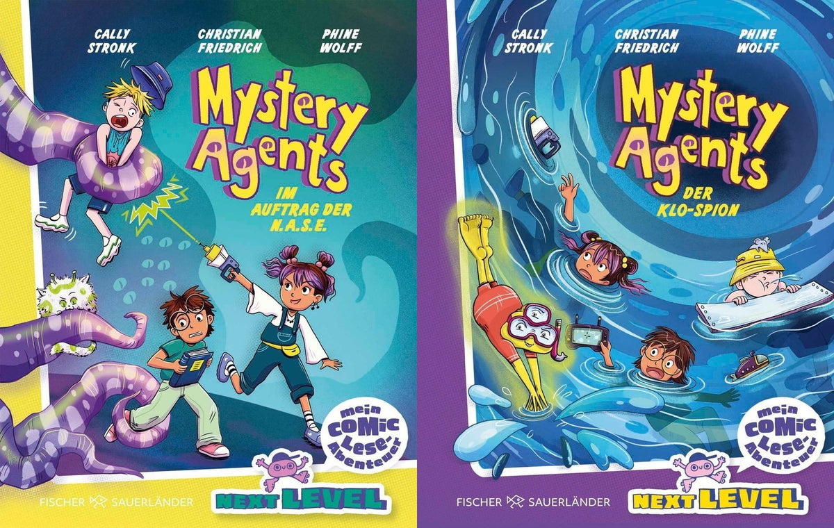 Die Mystery Agents-Reihe: Im Auftrag der N.A.S.E. + Der Klo-Spion + 1 exklusives Postkartenset