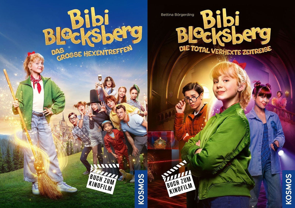 Das Bibi Blocksberg Set: Das große Hexentreffen + Die total verhexte Zeitreise + 1 exklusives Postkartenset