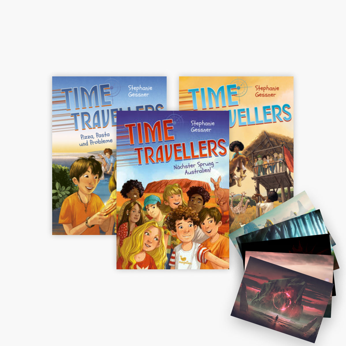 Time Travellers Band 1-3 plus 1 exklusives Postkartenset