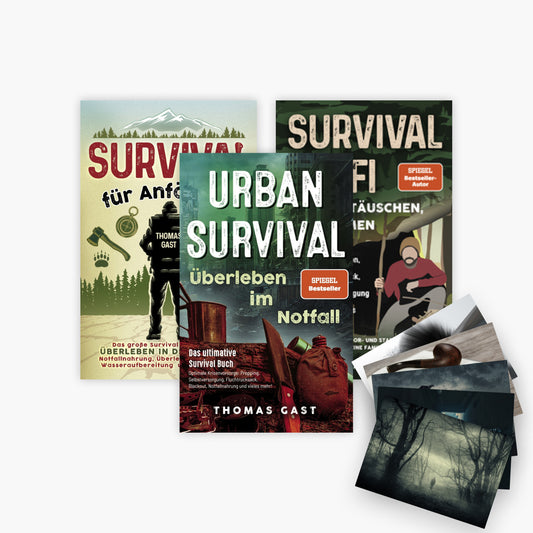 Das große Survival-Set: Urban Survival + Survival für Anfänger + Survival Profi + 1 exklusives Postkartenset