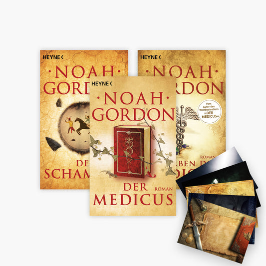 Medicus Trilogie von Noah Gordon + 1 exklusives Postkartenset