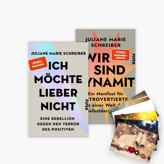 Ich möchte lieber nicht + Wir sind Dynamit Set + 1 exklusives Postkartenset