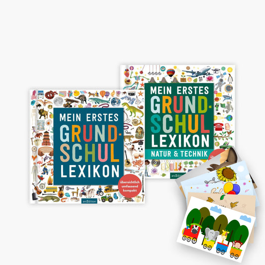 Mein erstes Grundschul-Lexikon 2 Bände + 1 exklusives Postkartenset