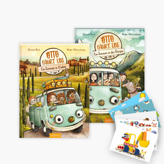 OTTO fährt los – Ein Sommer in Italien + Ein Sommer in den Bergen + 1 exklusives Postkartenset