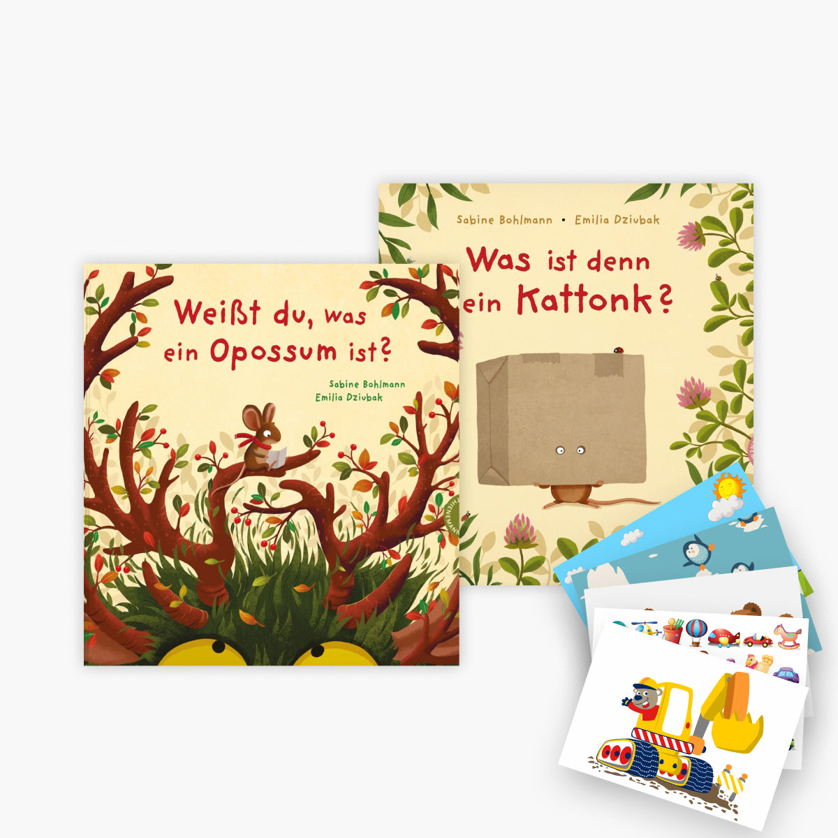 Weißt du, was ein Opossum ist? + Was ist denn ein Kattonk? + 1 exklusives Postkartenset