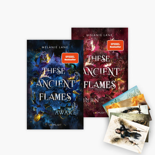 These Ancient Flames Band 1+2 plus 1 exklusives Postkartenset