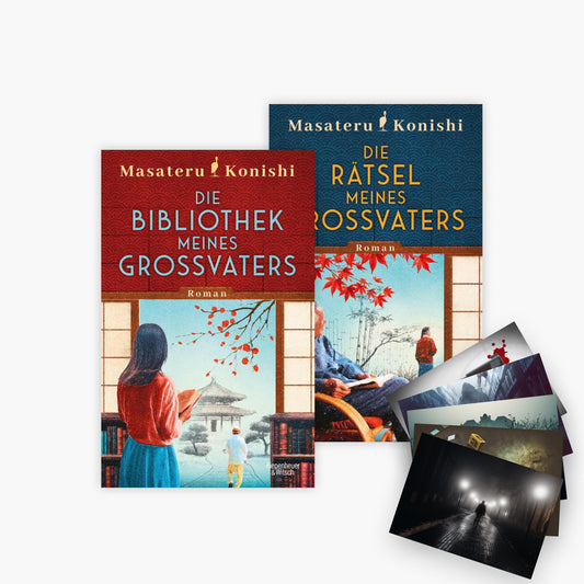 Die Bibliothek meines Großvaters + Die Rätsel meines Großvaters + 1 exklusives Postkartenset