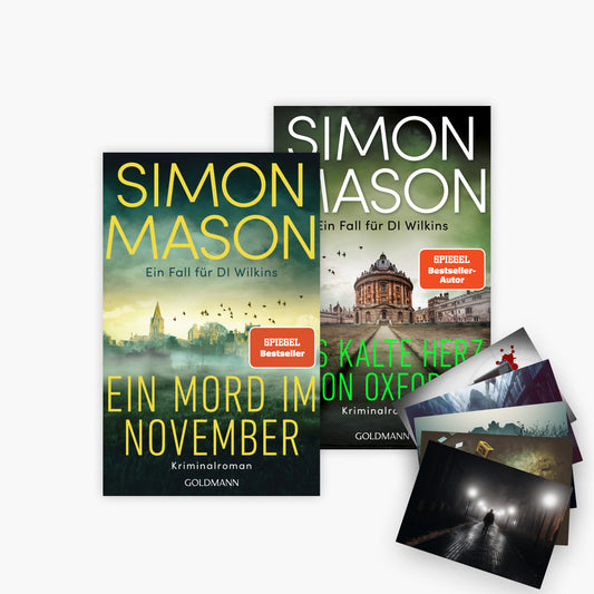 Das Oxford-Krimi-Set: 2 Bücher + 1 exklusives Postkartenset