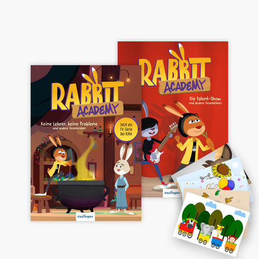 Die Häschenschule: Rabbit Academy Band 1+2 plus 1 exklusives Postkartenset
