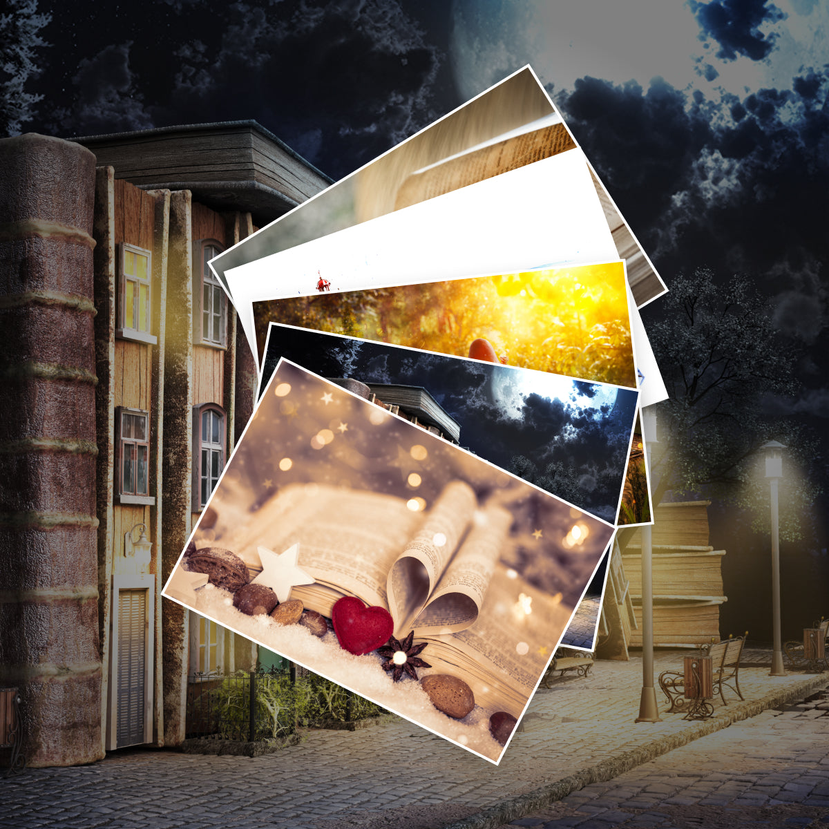 Die Dorfladen-Saga Band 1+2 plus 1 exklusives Postkartenset