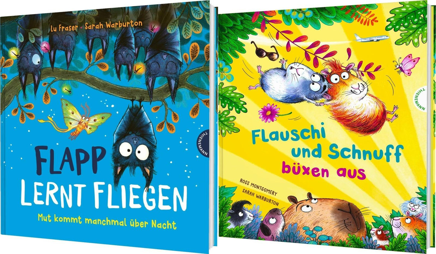 Flapp lernt fliegen + Flauschi und Schnuff büxen aus + 1 exklusives Postkartenset