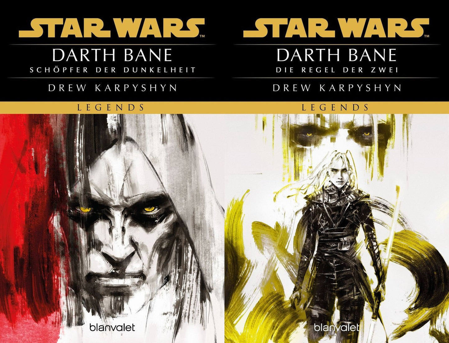 Die Darth-Bane-Reihe Band 1+2 plus 1 exklusives Postkartenset