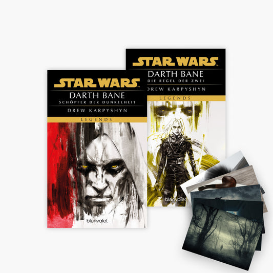 Die Darth-Bane-Reihe Band 1+2 plus 1 exklusives Postkartenset