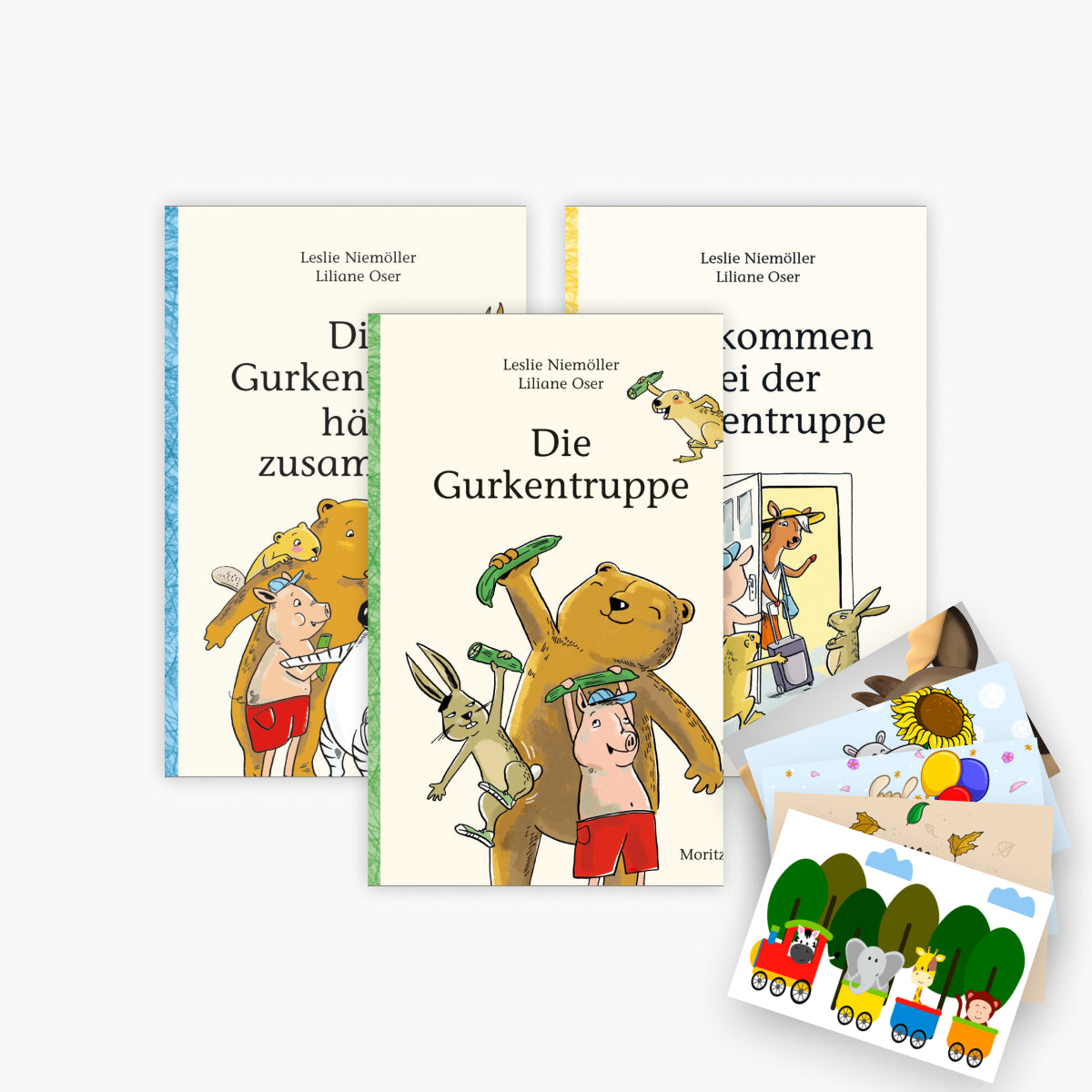 Die Gurkentruppe + Die Gurkentruppe hält zusammen + Willkommen bei der Gurkentruppe + 1 exklusives Postkartenset