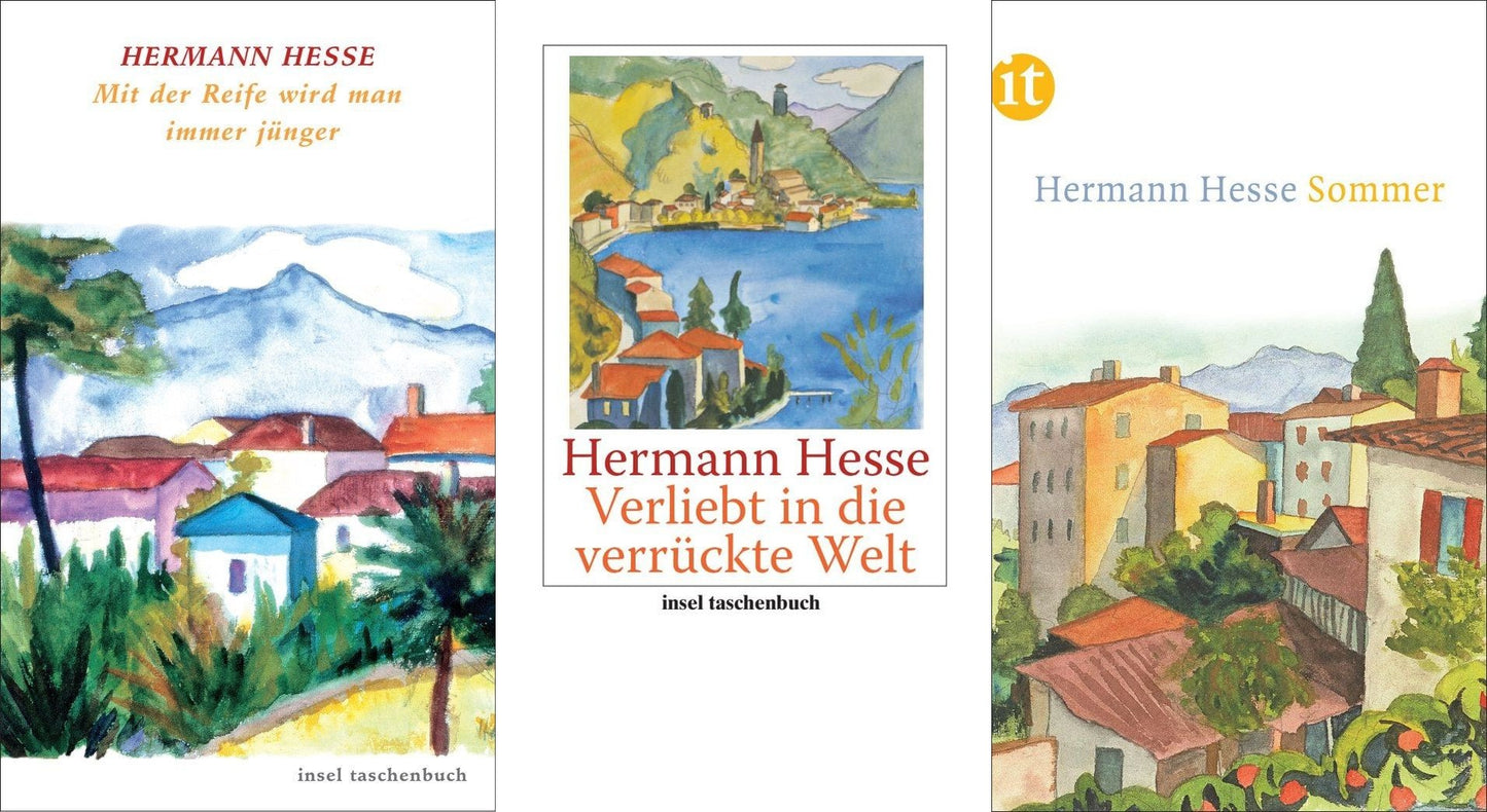 Das Hermann Hesse Lyrik- und Gedanken-Set: 3 Bücher + 1 exklusives Postkartenset