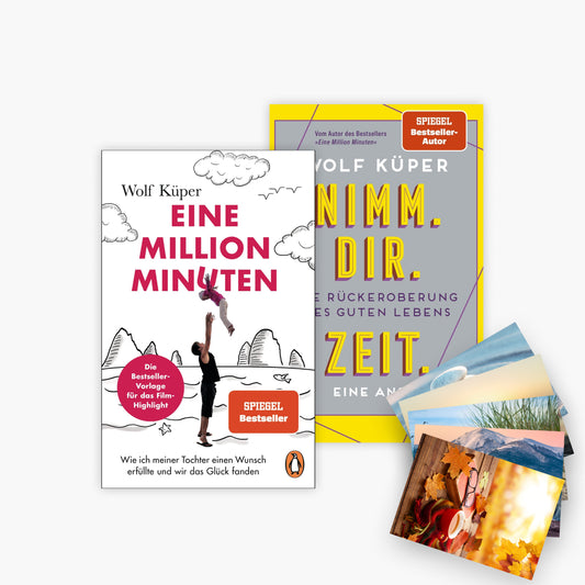 Eine Million Minuten + Nimm. Dir. Zeit. + 1 exklusives Postkartenset