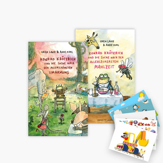Das Konrad Kröterich-Set: 2 Bücher + 1 exklusives Postkartenset
