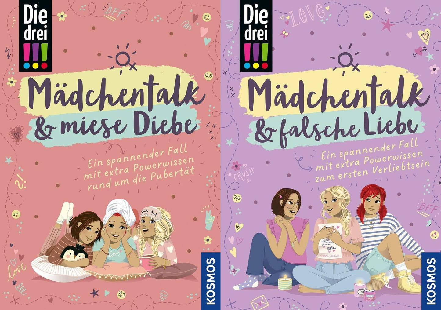 Die drei !!!, Mädchentalk + miese Diebe + Mädchentalk + falsche Liebe + 1 exklusives Postkartenset