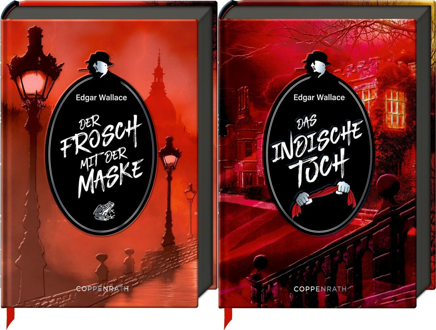 Das Edgar Wallace Krimi-Set in kleiner Schmuckausgabe: 2 Bücher + 1 exklusives Postkartenset