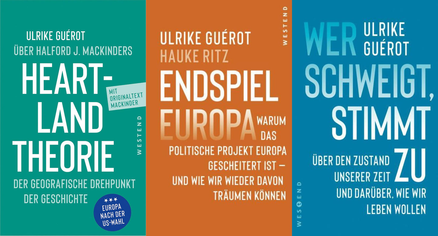 Heartland-Theorie + Endspiel Europa + Wer schweigt, stimmt zu + 1 exklusives Postkartenset