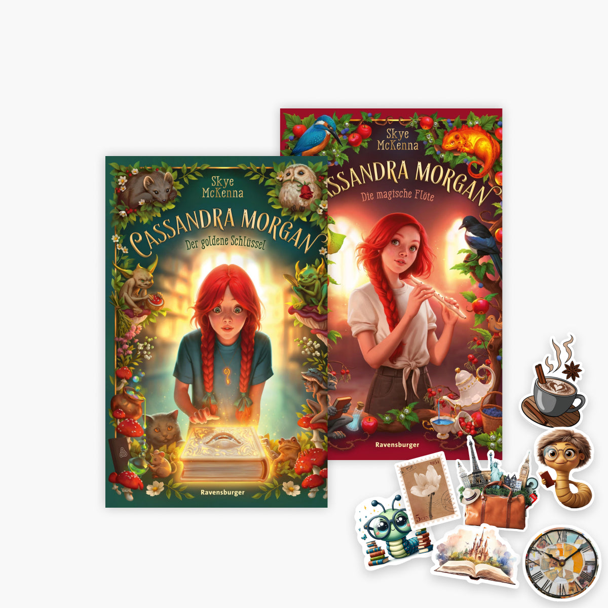 Die Cassandra Morgan-Reihe Band 1+2 plus 1 exklusives Stickerset