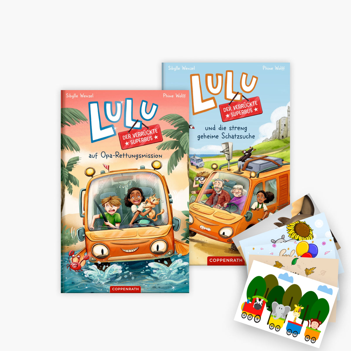 Lulu der verrückte Superbus Band 1+2 plus 1 exklusives Postkartenset