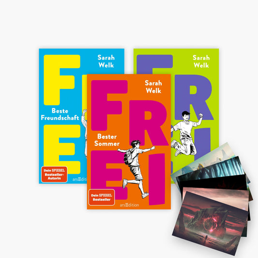 Die FREI Trilogie Band 1-3 plus 1 exklusives Postkartenset