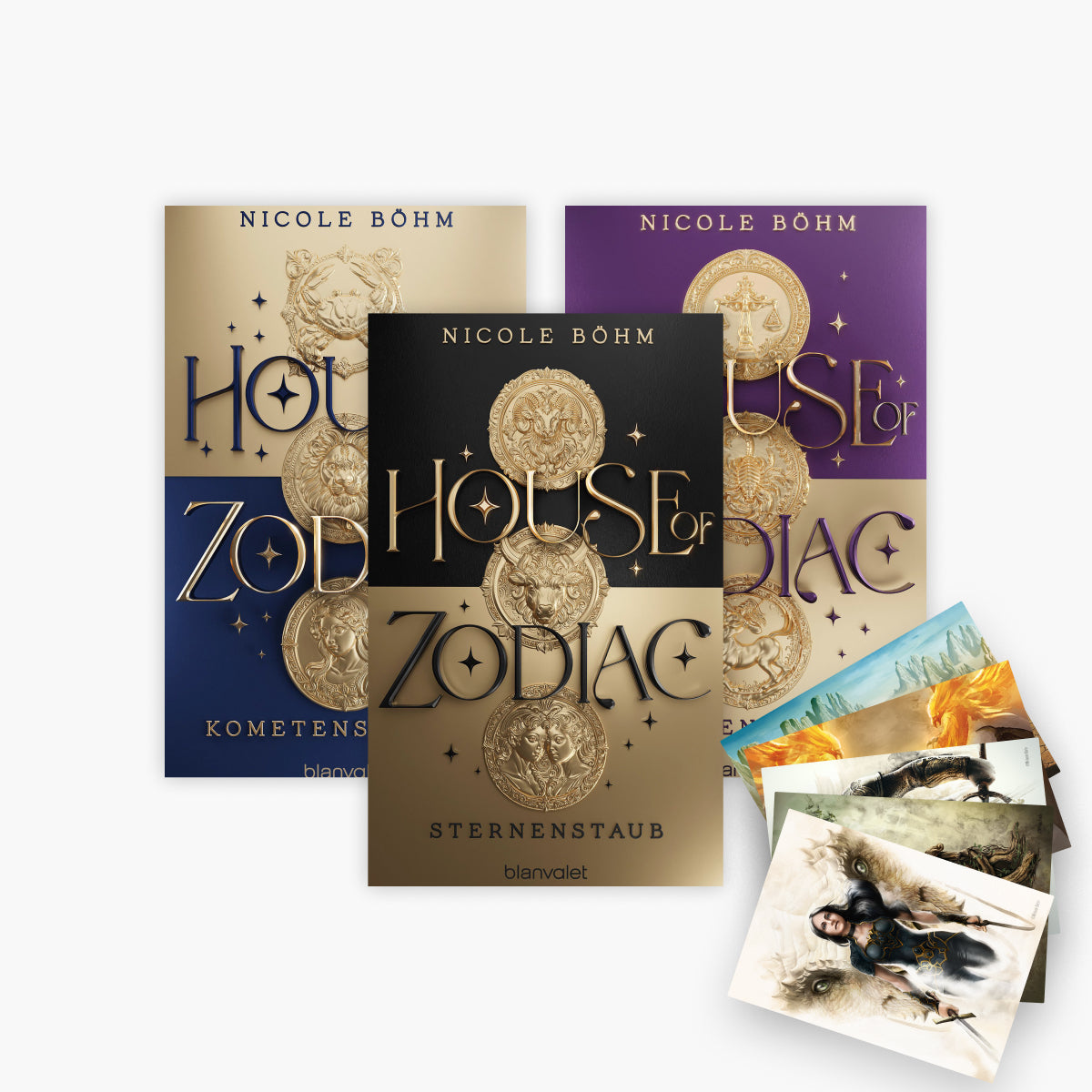 Die Zodiac-Saga Band 1-3 plus 1 exklusives Postkartenset
