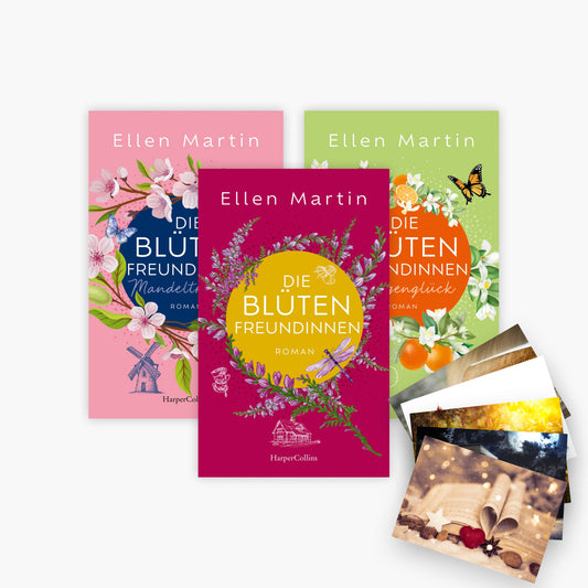 Die Blütenfreundinnen Trilogie Band1-3 plus 1 exklusives Postkartenset