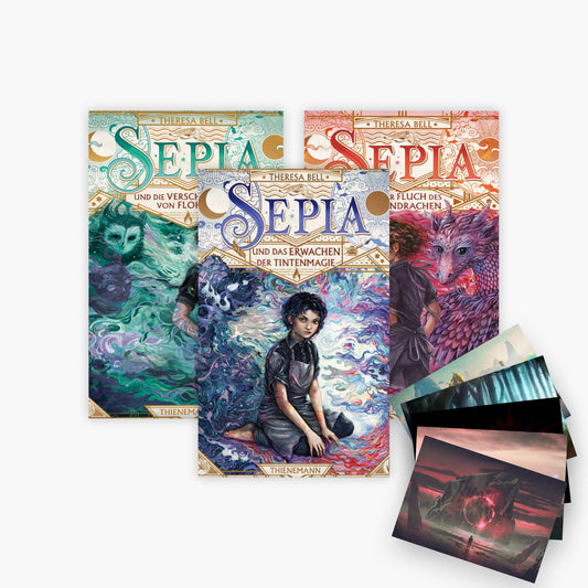 Die Sepia Trilogie Band 1-3 plus 1 exklusives Postkartenset