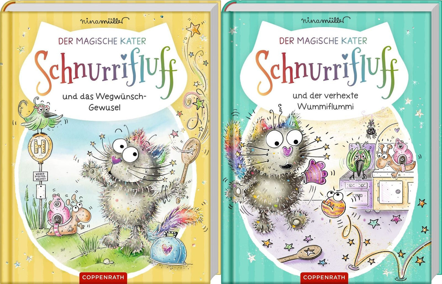 Der magische Kater Schnurrifluff Band 1+2 plus 1 exklusives Postkartenset