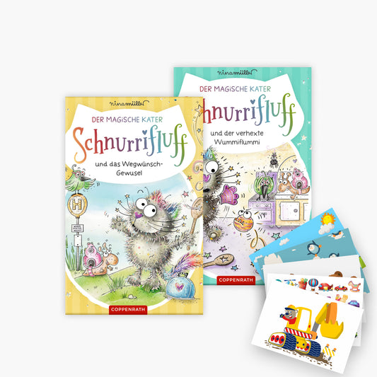 Der magische Kater Schnurrifluff Band 1+2 plus 1 exklusives Postkartenset