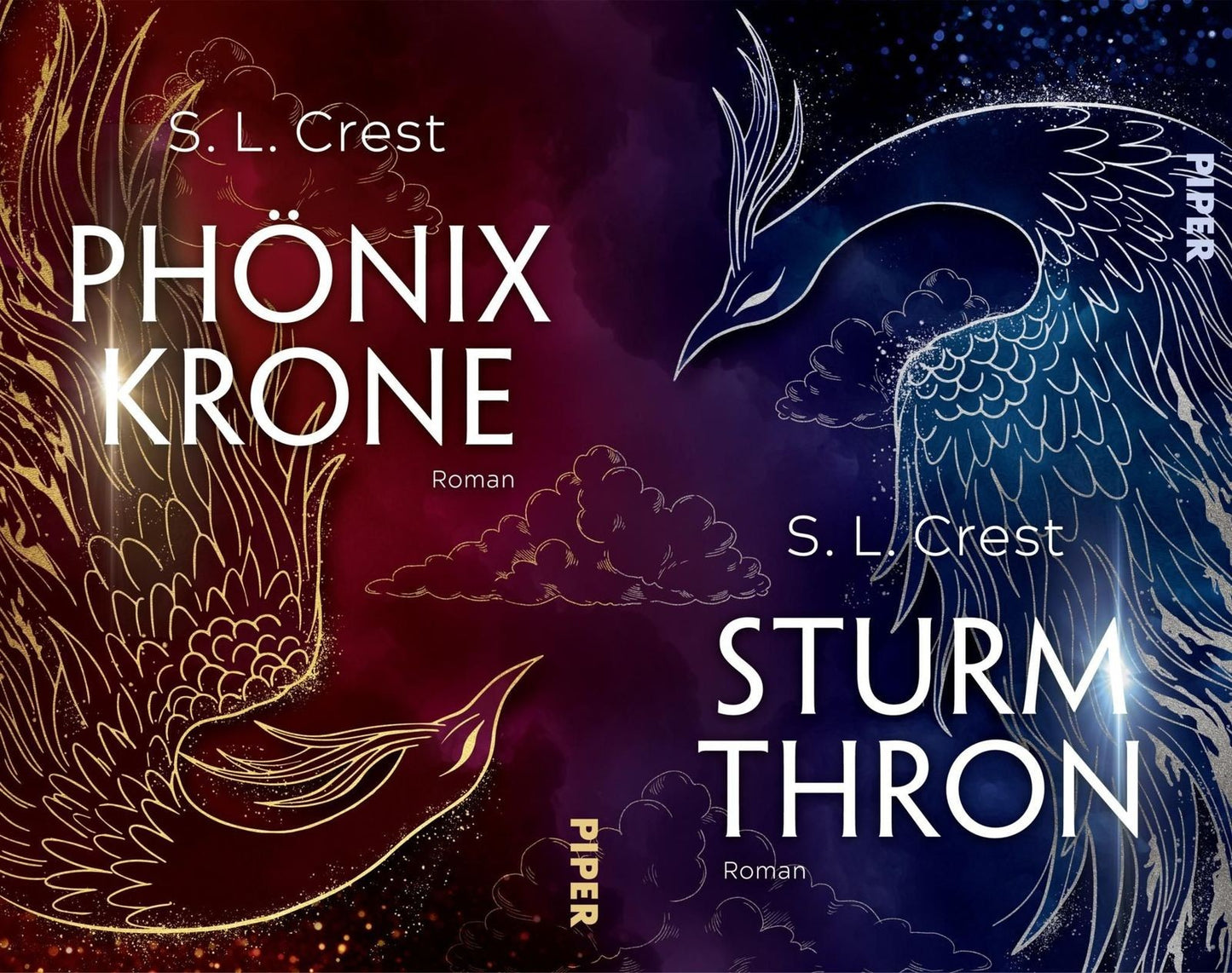 Die Krone des Phönix-Dilogie Band 1+2 plus 1 exklusives Postkartenset