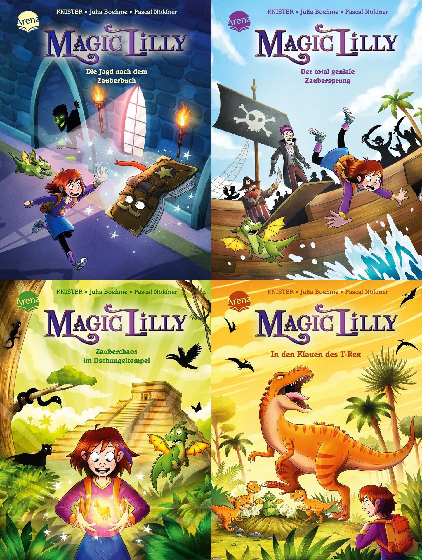 Magic Lilly: 4 Bücher + 1 exklusives Postkartenset