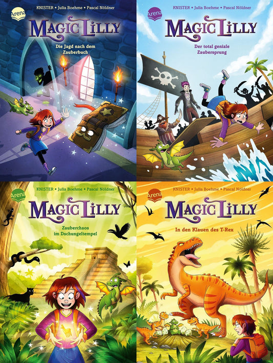 Magic Lilly: 4 Bücher + 1 exklusives Postkartenset