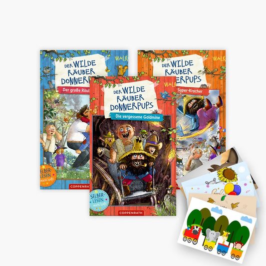 Der wilde Räuber Donnerpups: 3 Bücher + 1 exklusives Postkartenset