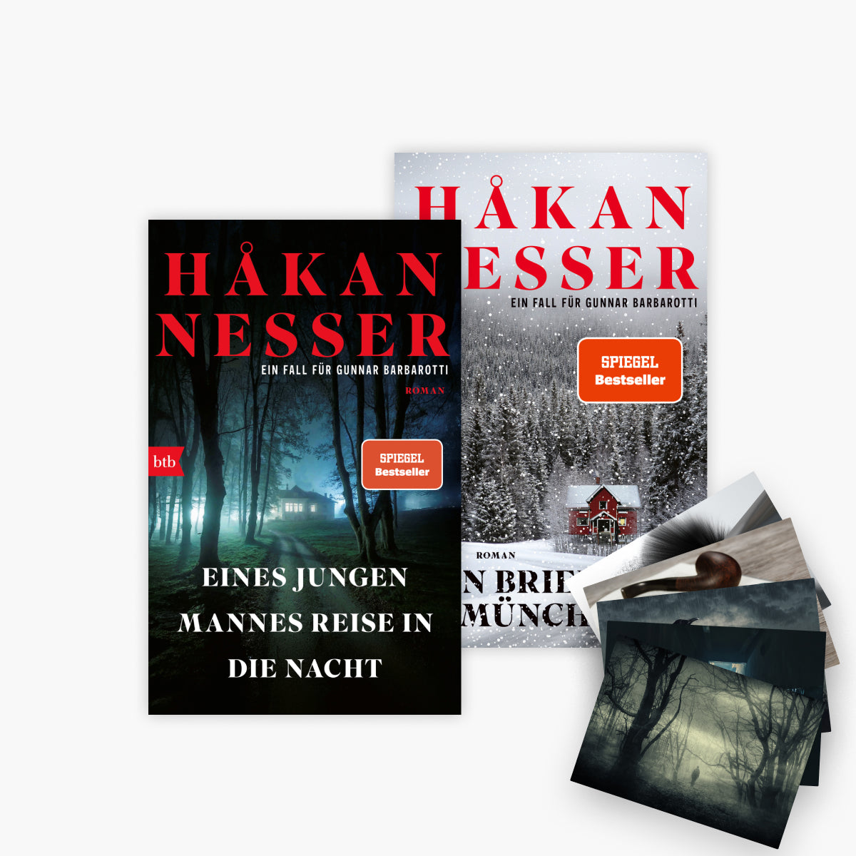 Die Gunnar Barbarotti - Reihe Band 8+9 plus 1 exklusives Postkartenset