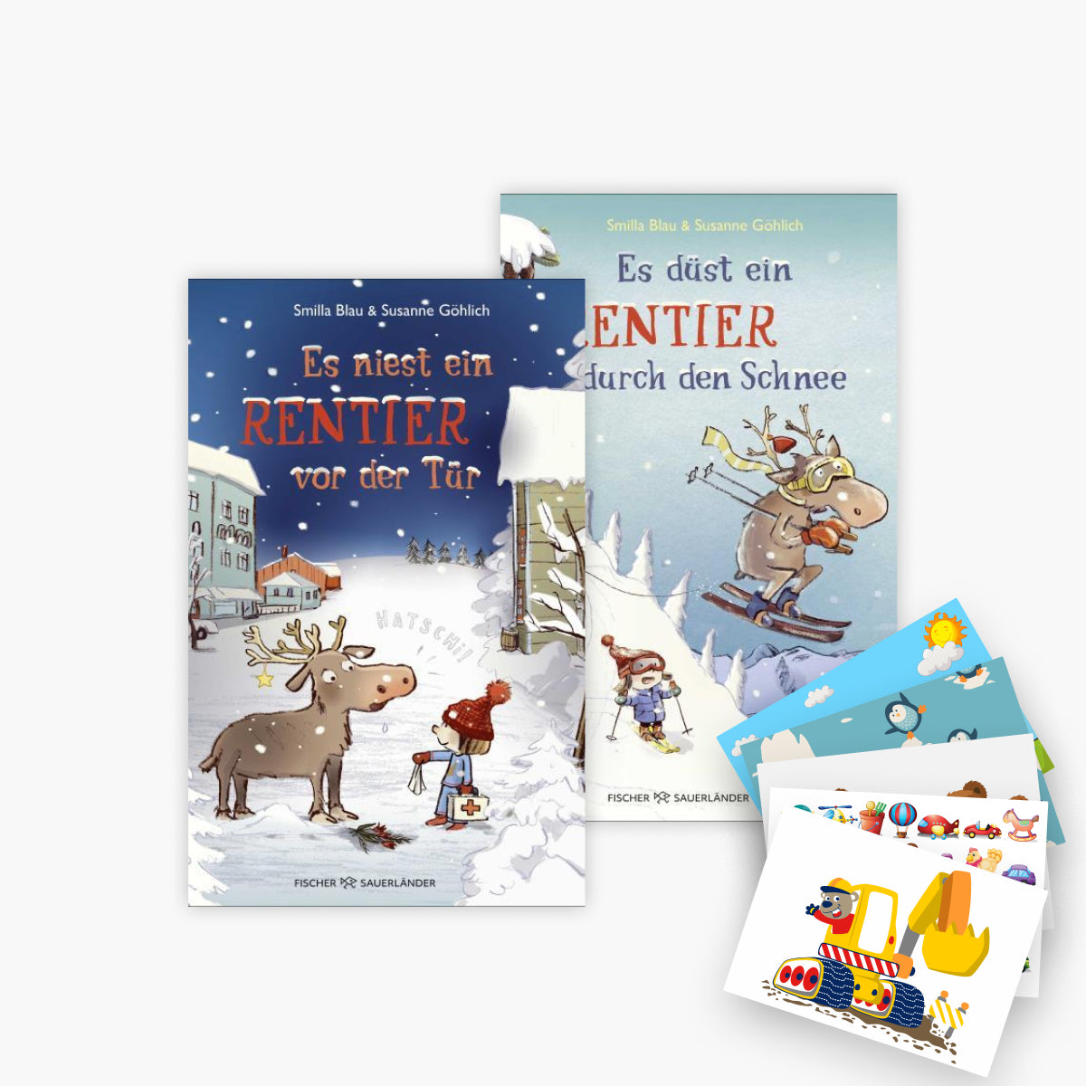 Das Rentier-Winterabenteuer - Set 2 Bücher plus 1 exklusives Postkartenset