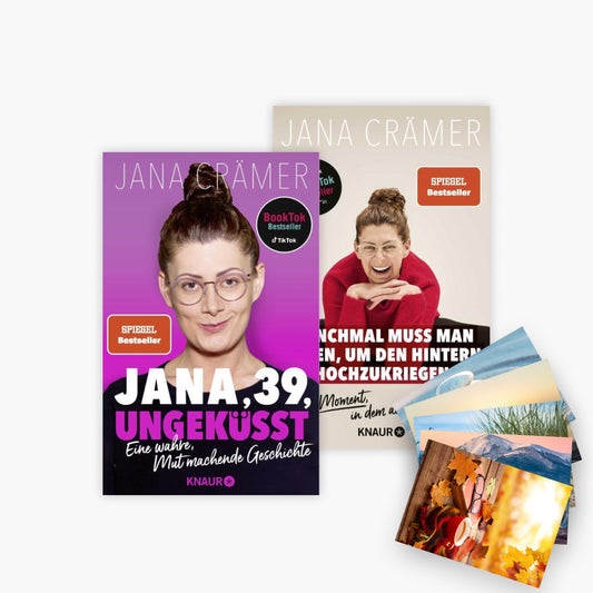 Das Jana Crämer Buchset: Inspirierende Lebensgeschichten für Selbstliebe & Wachstum + plus 1 exklusives Postkartenset