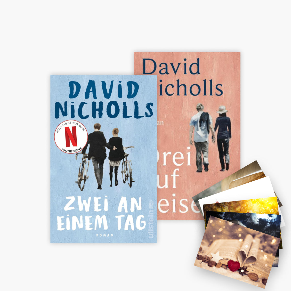 Zwei an einem Tag + Drei auf Reisen plus 1 exklusives Postkartenset