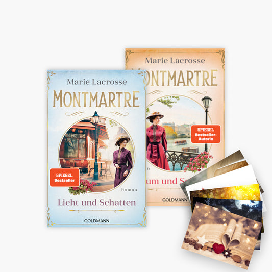 Die Montmartre-Saga Band 1+2 plus 1 exklusives Postkartenset