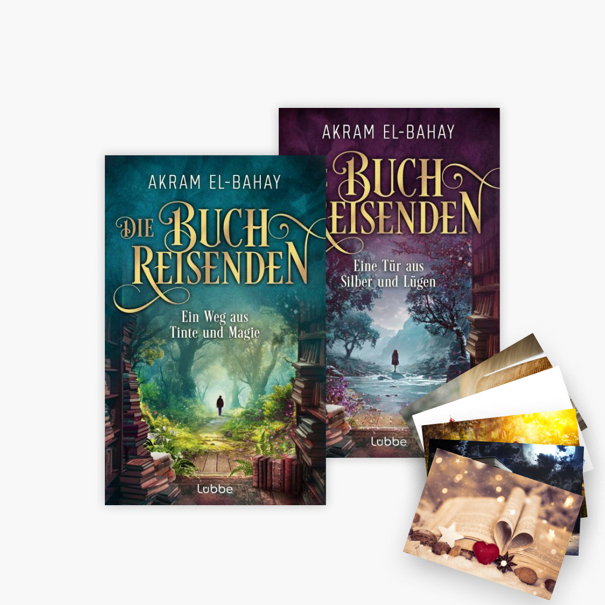 Die Buchreisenden - Reihe Band 1+2 plus 1 exklusives Postkartenset