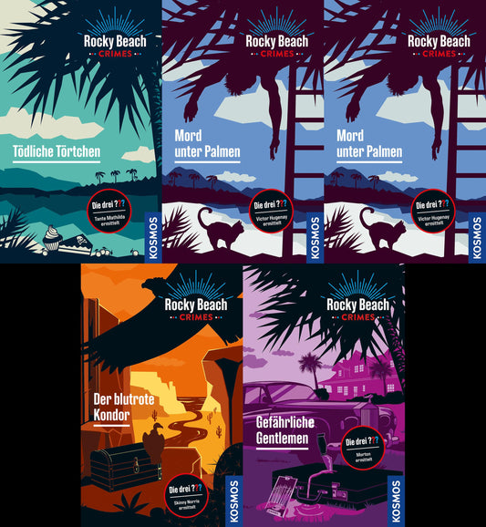 Rocky Beach Crimes in 5 Bänden + 1 exklusives Postkartenset