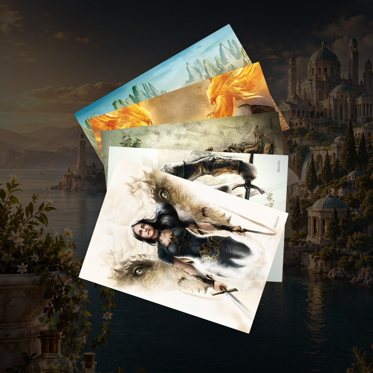 Die Throne of Glass Reihe Band 1-7 in der Neuausgabe + 1 exklusives Postkartenset