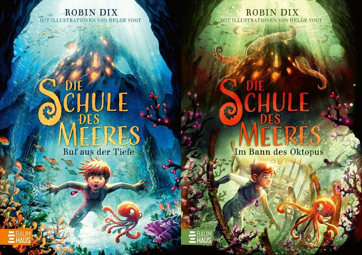 Die Schule des Meeres Band 1+2 plus 1 exklusives Stickerset