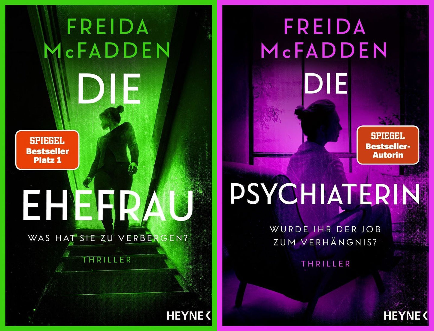 McFadden-Thriller-Set: Die Ehefrau + Die Psychiaterin + 1 exklusives Postkartenset