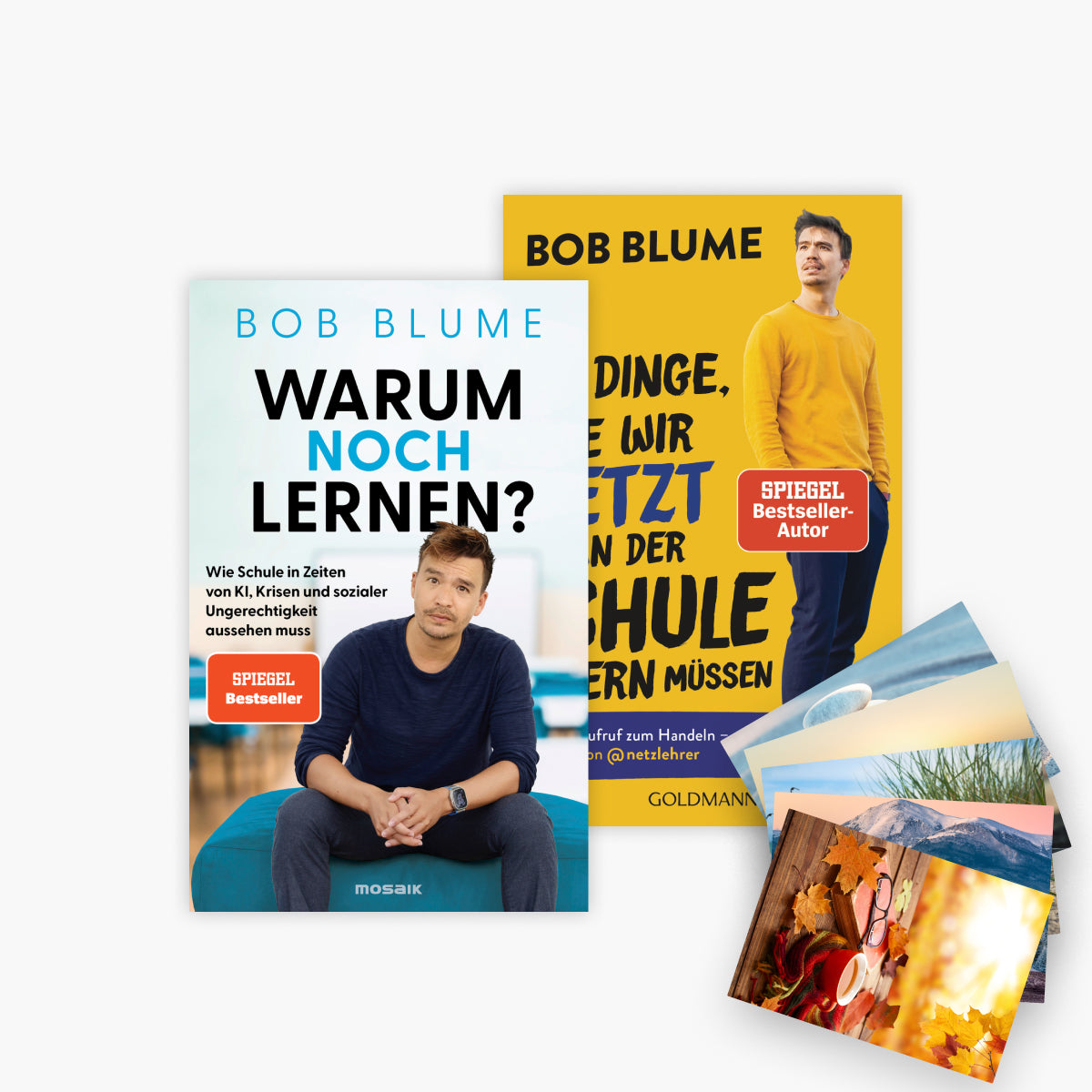 Warum noch lernen + Zehn Dinge, die wir jetzt an der Schule ändern müssen plus 1 exklusives Postkartenset