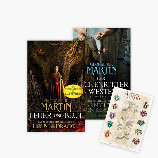Feuer und Blut + Der Heckenritter von Westeros + 1 exklusive Landkarte