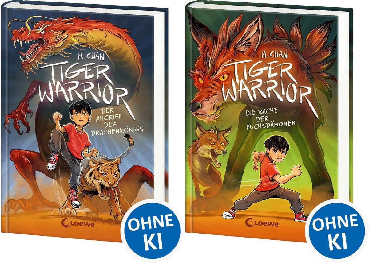 Die Tiger Warrior-Reihe Band 1+2 plus 1 exklusives Postkartenset
